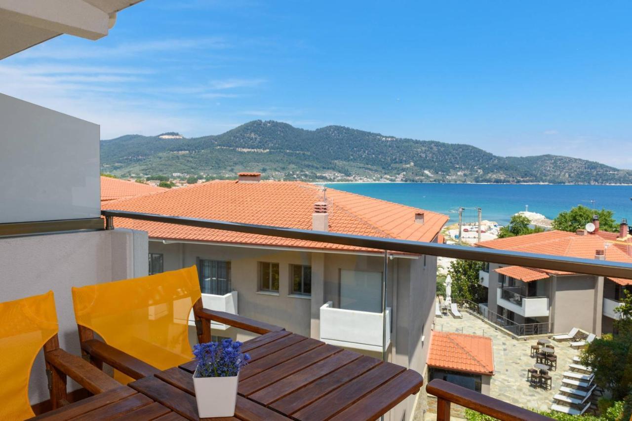 Zoe'S Sea View Apartment สกาลา โปเตมิอัส ภายนอก รูปภาพ
